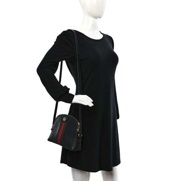 Gucci Calfskin Gg Web Small Ophidia #126860G10B - Picture 2 of 10